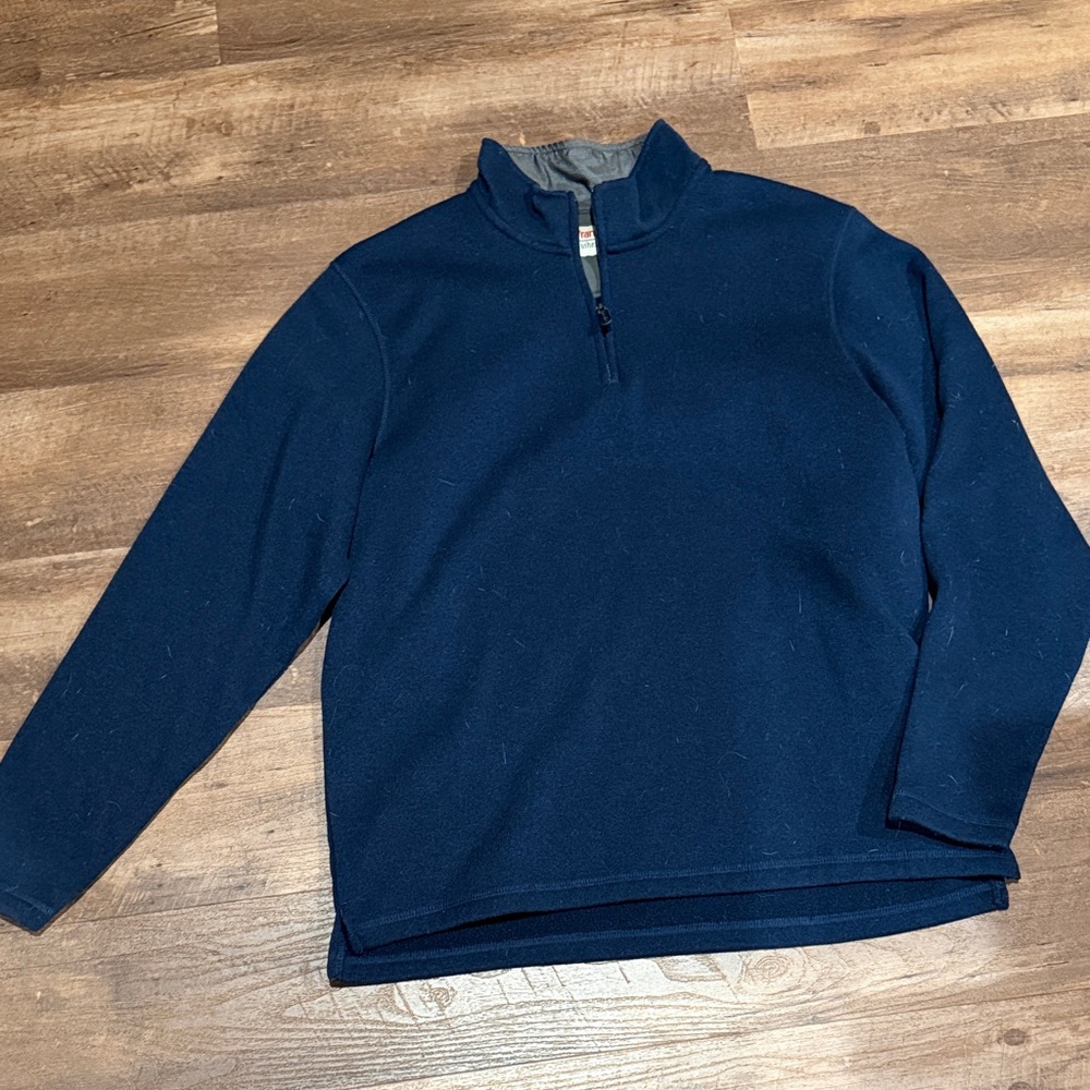 Men's Wrangler Navy Blue Quarter-Zip Sweater